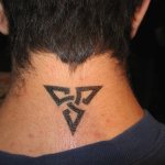 Triple triangle tattoo