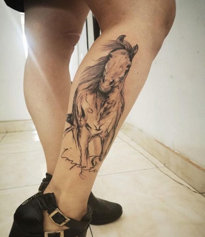 water horse tattoo