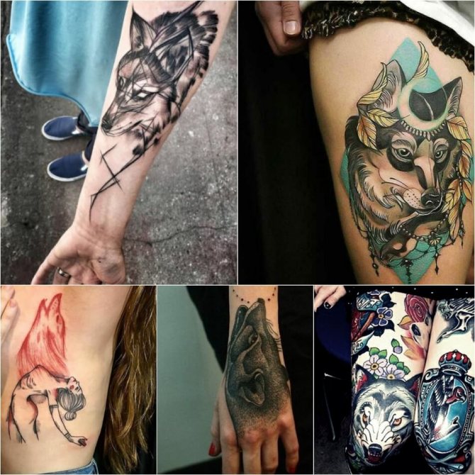 Tattoo wolf - Tattoo wolf for girls - wolf tattoo meaning and sketches