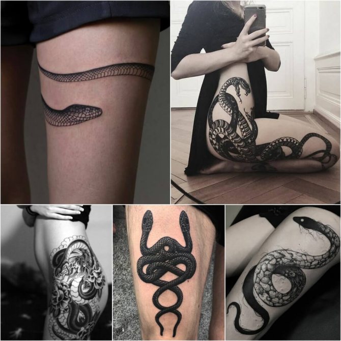 Tattoo snake - snake tattoo - snake tattoo on hip
