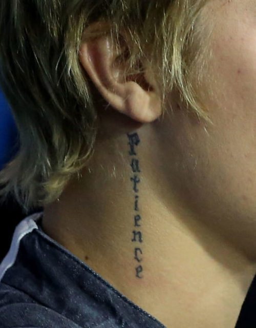 Tattoo on the neck