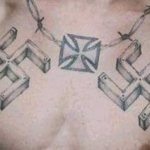 Swastika tattoo