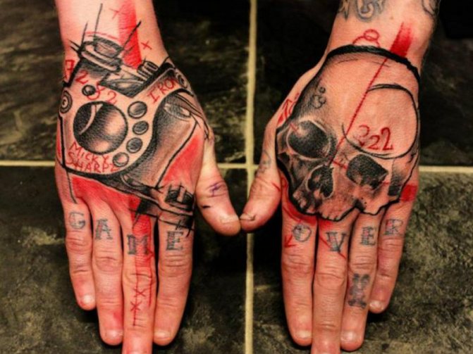 Tattoos on the wrist