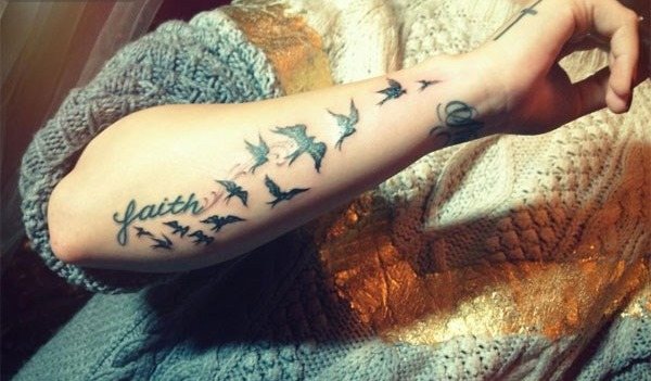 Tattoos on the arm for girls. Sketches, patterns, inscriptions with translation, meaning. The meaning of tattoos
