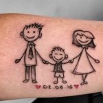 Touching family tattoos