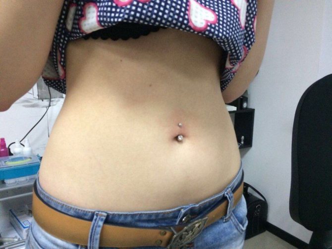 Care after piercing