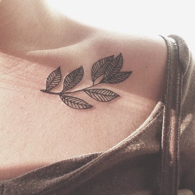 Women tattoos on collarbone - Tattoo on collarbone twig
