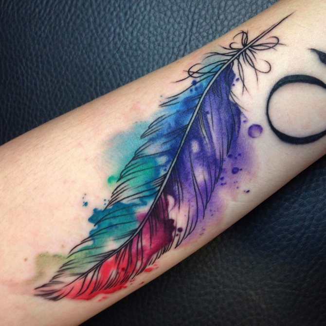 Tattoo meaning of the feather
